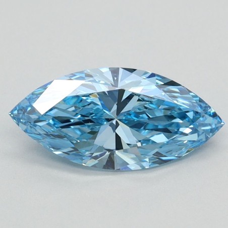 Diament laboratoryjny o barwie fantazyjnej markiza, 0.96ct, VVS2, Fancy Vivid Blue, IGI LG626423473