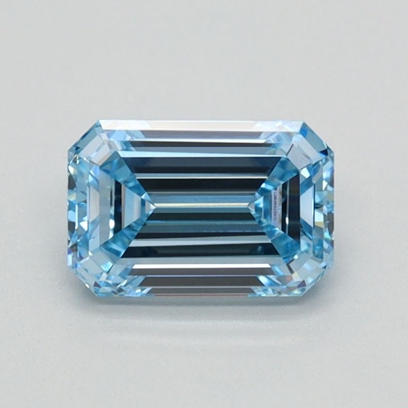 Diament laboratoryjny o barwie fantazyjnej szlif szmaragdowy, 0.96ct, VVS2, Fancy Intense Blue, IGI LG626423471