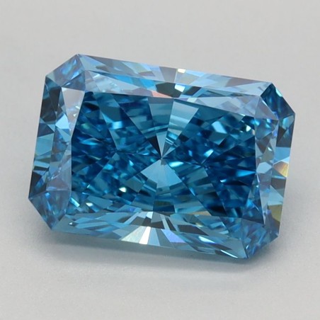 Diament laboratoryjny o barwie fantazyjnej radiant, 1.56ct, VVS2, Fancy Vivid Blue, IGI LG666441844
