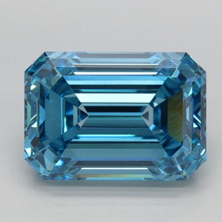 Diament laboratoryjny o barwie fantazyjnej szlif szmaragdowy, 2.28ct, VVS2, Fancy Vivid Blue, IGI LG666441849