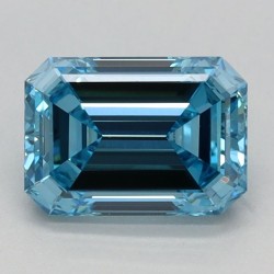 Diament laboratoryjny o barwie fantazyjnej szlif szmaragdowy, 1.04ct, VVS2, Fancy Vivid Blue, IGI LG666441850