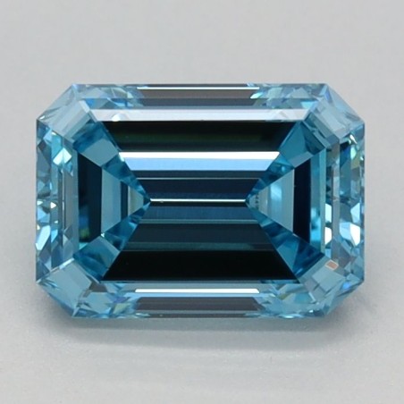 Diament laboratoryjny o barwie fantazyjnej szlif szmaragdowy, 1.04ct, VVS2, Fancy Vivid Blue, IGI LG666441850