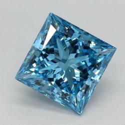 Diament laboratoryjny o barwie fantazyjnej szlif princess, 1.12ct, VVS2, Fancy Vivid Blue, IGI LG666441824