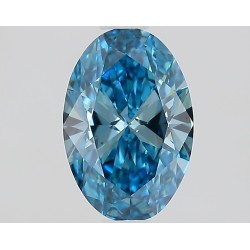 Diament laboratoryjny o barwie fantazyjnej szlif owalny, 1ct, VVS2, Fancy Vivid Blue, IGI LG696569015