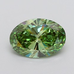 Diament laboratoryjny o barwie fantazyjnej szlif owalny, 3ct, VVS2, Fancy Vivid Green, IGI LG732534464