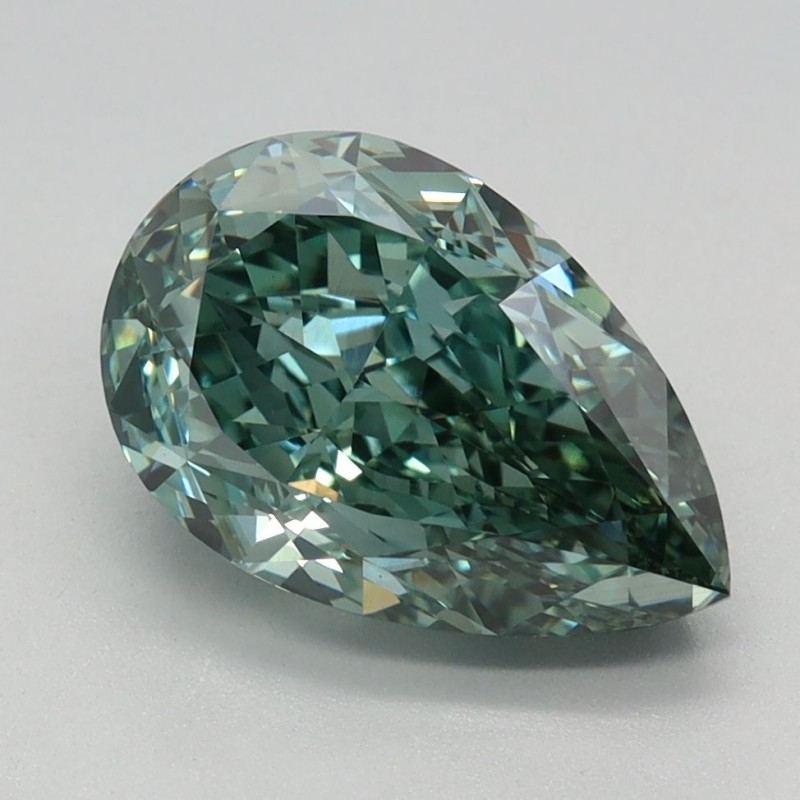 Diament laboratoryjny o barwie fantazyjnej szlif gruszkowy, 2.61ct, VVS2, Fancy Vivid Green, IGI LG640475420 Diament laboratoryjny o barwie fantazyjnej szlif gruszkowy, 2.61ct, VVS2, Fancy Vivid Green, IGI LG640475420