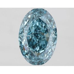 Diament laboratoryjny o barwie fantazyjnej szlif owalny, 1.57ct, VVS2, Fancy Vivid Blue, IGI LG671492255