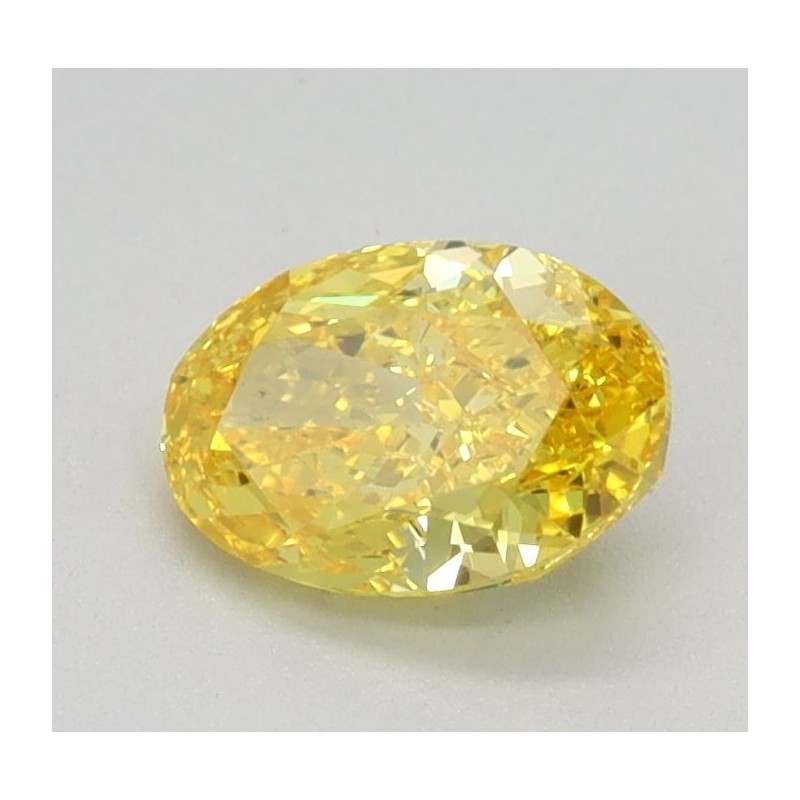 Diament laboratoryjny o barwie fantazyjnej szlif owalny, 0.6ct, VVS2, Fancy Vivid Yellow, IGI LG576354566