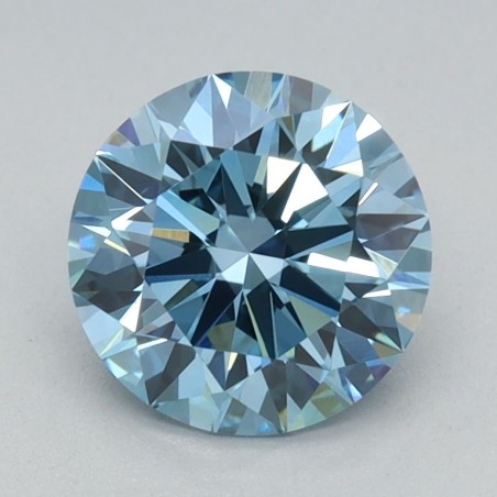 Diament laboratoryjny o barwie fantazyjnej szlif okrągły, 1.1ct, VVS2, Fancy Vivid Blue, IGI LG711530558