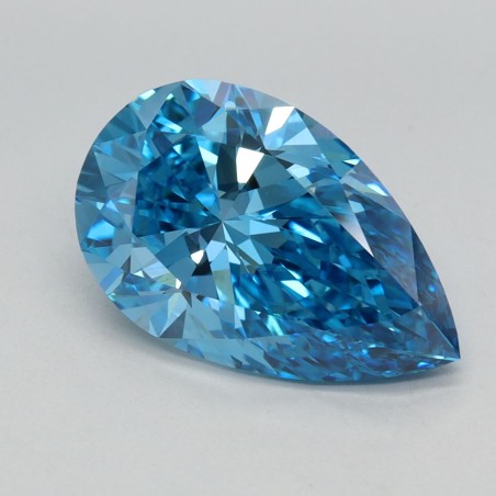 Diament laboratoryjny o barwie fantazyjnej szlif gruszkowy, 2.87ct, VVS2, Fancy Vivid Blue, IGI LG696551775