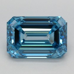 Diament laboratoryjny o barwie fantazyjnej szlif szmaragdowy, 2.17ct, VVS2, Fancy Vivid Blue, IGI LG666441847