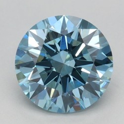 Diament laboratoryjny o barwie fantazyjnej szlif okrągły, 1.07ct, VVS2, Fancy Vivid Blue, IGI LG667420590