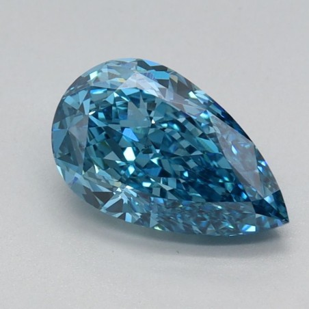 Diament laboratoryjny o barwie fantazyjnej szlif gruszkowy, 1.11ct, VVS2, Fancy Vivid Blue, IGI LG685577961