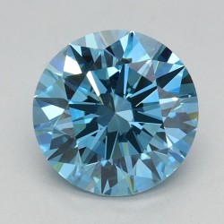 Diament laboratoryjny o barwie fantazyjnej szlif okrągły, 1.53ct, VVS2, Fancy Vivid Blue, IGI LG696551770