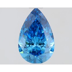 Diament laboratoryjny o barwie fantazyjnej szlif gruszkowy, 1.01ct, VVS2, Fancy Vivid Blue, IGI LG727543773
