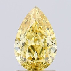 Diament laboratoryjny o barwie fantazyjnej szlif gruszkowy, 1.17ct, VVS2, Fancy Vivid Yellow, IGI LG680553660