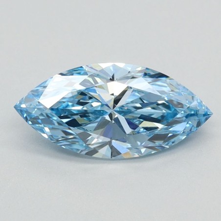 Diament laboratoryjny o barwie fantazyjnej markiza, 0.89ct, VVS2, Fancy Vivid Blue, IGI LG626424625