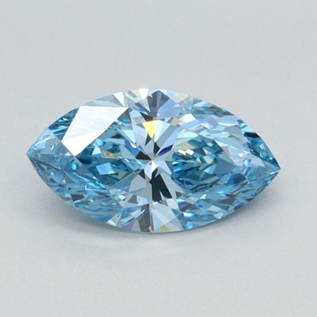 Diament laboratoryjny o barwie fantazyjnej markiza, 0.7ct, VVS2, Fancy Vivid Blue, IGI LG626424626