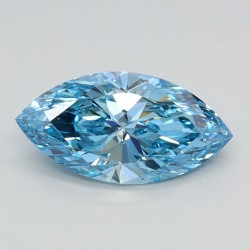 Diament laboratoryjny o barwie fantazyjnej markiza, 0.75ct, VVS2, Fancy Vivid Blue, IGI LG626424620