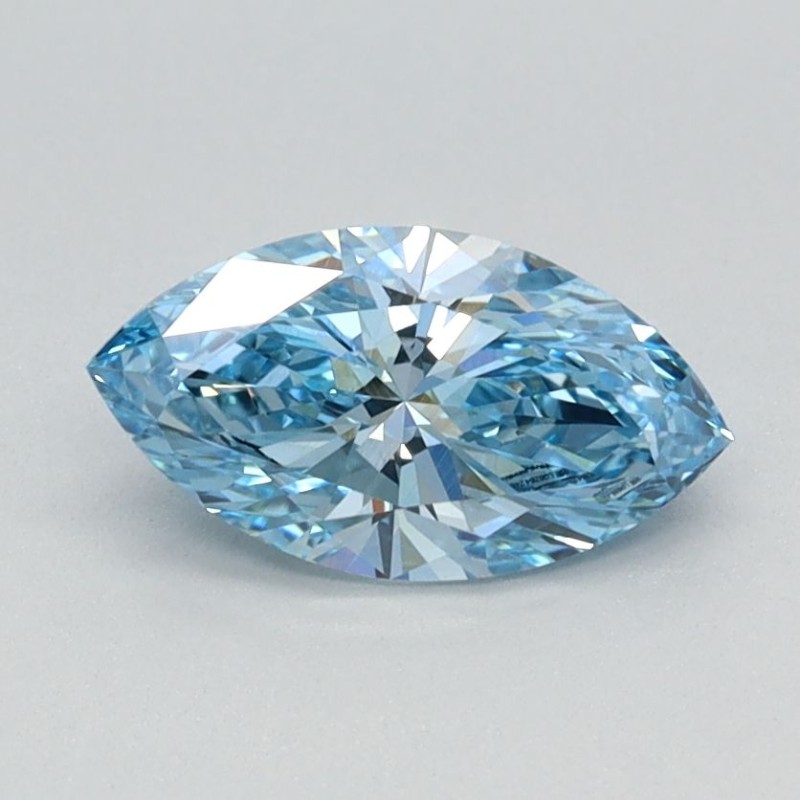 Diament laboratoryjny o barwie fantazyjnej markiza, 0.7ct, VVS2, Fancy Vivid Blue, IGI LG626424679