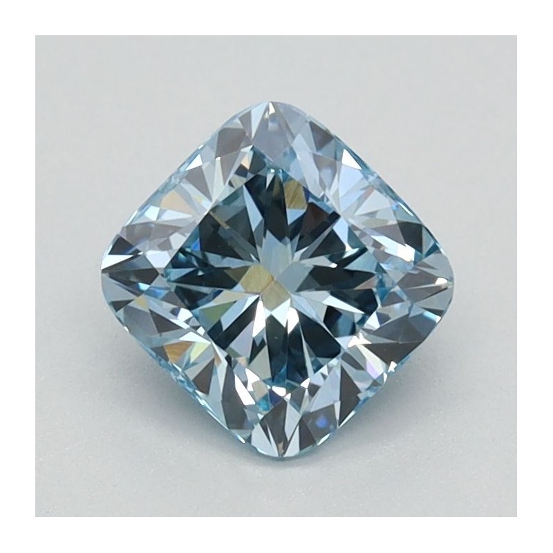 Diament laboratoryjny o barwie fantazyjnej szlif poduszkowy brylantowy, 0.81ct, VVS2, Fancy Vivid Blue, IGI LG626424659