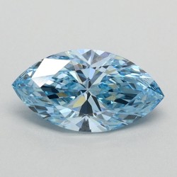 Diament laboratoryjny o barwie fantazyjnej markiza, 0.8ct, VVS2, Fancy Vivid Blue, IGI LG626424615
