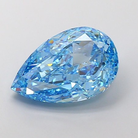Diament laboratoryjny o barwie fantazyjnej szlif gruszkowy, 1.26ct, VVS2, Fancy Vivid Blue, IGI LG737555785