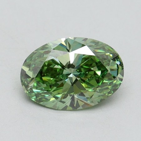 Diament laboratoryjny o barwie fantazyjnej szlif owalny, 1.01ct, VVS2, Fancy Vivid Green, IGI LG615345810