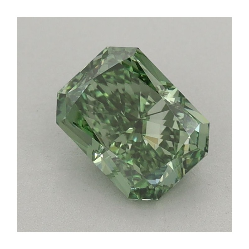 Diament laboratoryjny o barwie fantazyjnej radiant, 1.04ct, VVS2, Fancy Vivid Green, IGI LG665437593
