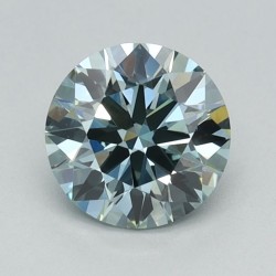 Diament laboratoryjny o barwie fantazyjnej szlif okrągły, 0.7ct, VVS2, Fancy Intense Green, IGI LG651453954