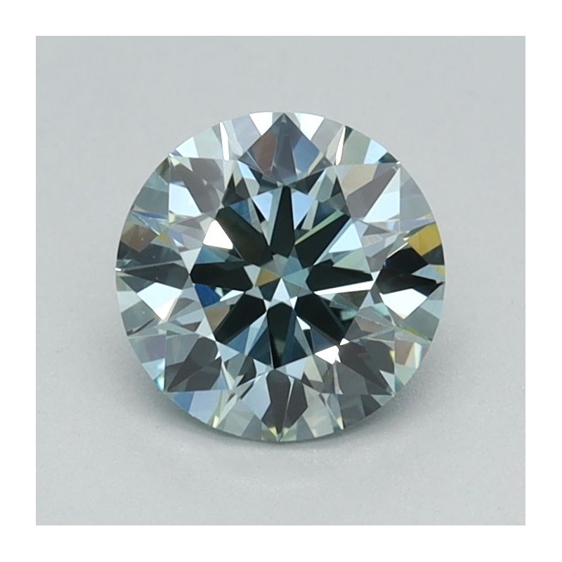 Diament laboratoryjny o barwie fantazyjnej szlif okrągły, 0.7ct, VVS2, Fancy Intense Green, IGI LG651453954