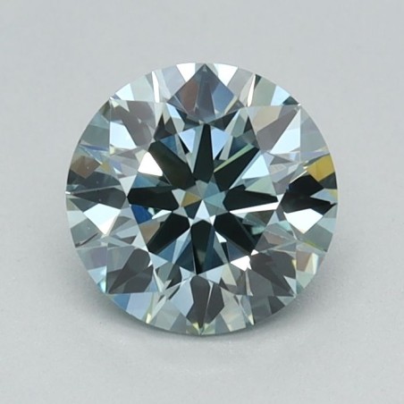 Diament laboratoryjny o barwie fantazyjnej szlif okrągły, 0.7ct, VVS2, Fancy Intense Green, IGI LG651453954