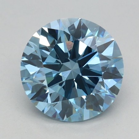 Diament laboratoryjny o barwie fantazyjnej szlif okrągły, 1.16ct, VVS2, Fancy Vivid Blue, IGI LG711530512