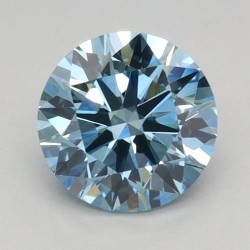 Diament laboratoryjny o barwie fantazyjnej szlif okrągły, 1.1ct, VVS2, Fancy Vivid Blue, IGI LG710573138
