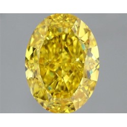 Diament laboratoryjny o barwie fantazyjnej szlif owalny, 2.01ct, VVS2, Fancy Vivid Yellow, IGI LG717560271