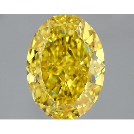 Diament laboratoryjny o barwie fantazyjnej szlif owalny, 2.01ct, VVS2, Fancy Vivid Yellow, IGI LG717560271