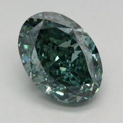 Diament laboratoryjny o barwie fantazyjnej szlif owalny, 1.52ct, VVS2, Fancy Vivid Green, IGI LG659432338