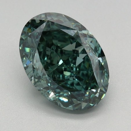 Diament laboratoryjny o barwie fantazyjnej szlif owalny, 1.52ct, VVS2, Fancy Vivid Green, IGI LG659432338
