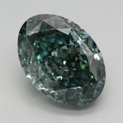 Diament laboratoryjny o barwie fantazyjnej szlif owalny, 2.64ct, VVS2, Fancy Vivid Green, IGI LG653439379