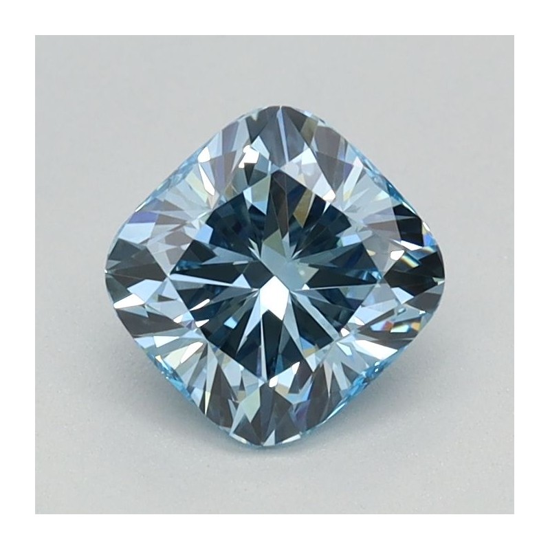 Diament laboratoryjny o barwie fantazyjnej szlif poduszkowy brylantowy, 0.79ct, VVS2, Fancy Intense Blue, IGI LG626424808