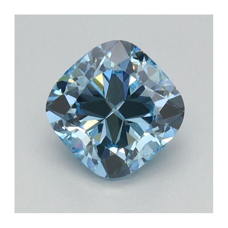 Diament laboratoryjny o barwie fantazyjnej szlif poduszkowy brylantowy, 0.86ct, VVS2, Fancy Intense Blue, IGI LG626424801
