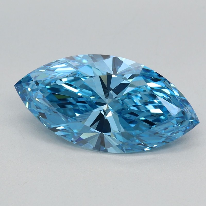Diament laboratoryjny o barwie fantazyjnej markiza, 2.02ct, VVS2, Fancy Vivid Blue, IGI LG715570713 Diament laboratoryjny o barwie fantazyjnej markiza, 2.02ct, VVS2, Fancy Vivid Blue, IGI LG715570713