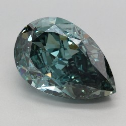 Diament laboratoryjny o barwie fantazyjnej szlif gruszkowy, 2.19ct, VVS2, Fancy Vivid Green, IGI LG659442654