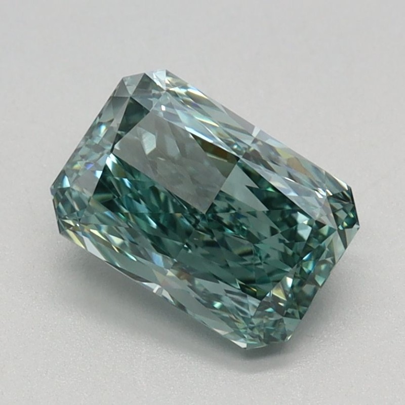 Diament laboratoryjny o barwie fantazyjnej radiant, 1.21ct, VVS2, Fancy Vivid Green, IGI LG645458336 Diament laboratoryjny o barwie fantazyjnej radiant, 1.21ct, VVS2, Fancy Vivid Green, IGI LG645458336
