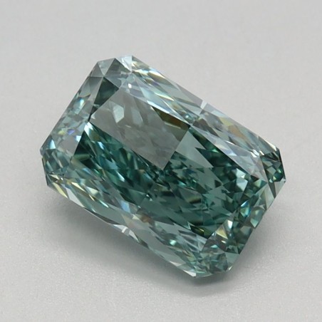 Diament laboratoryjny o barwie fantazyjnej radiant, 1.21ct, VVS2, Fancy Vivid Green, IGI LG645458336