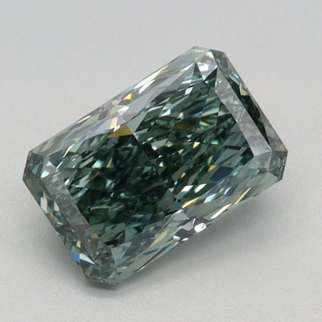Diament laboratoryjny o barwie fantazyjnej radiant, 1.29ct, VVS2, Fancy Vivid Green, IGI LG647442703