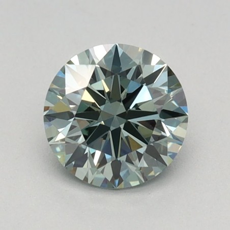 Diament laboratoryjny o barwie fantazyjnej szlif okrągły, 0.66ct, VVS2, Fancy Intense Green, IGI LG645465612