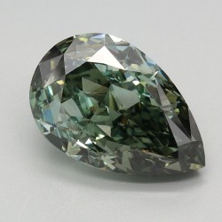Diament laboratoryjny o barwie fantazyjnej szlif gruszkowy, 2.34ct, VVS2, Fancy Vivid Green, IGI LG622470859