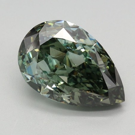 Diament laboratoryjny o barwie fantazyjnej szlif gruszkowy, 2.34ct, VVS2, Fancy Vivid Green, IGI LG622470859