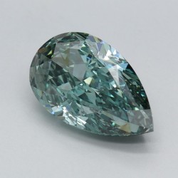 Diament laboratoryjny o barwie fantazyjnej szlif gruszkowy, 1.2ct, VVS2, Fancy Vivid Green, IGI LG675563506